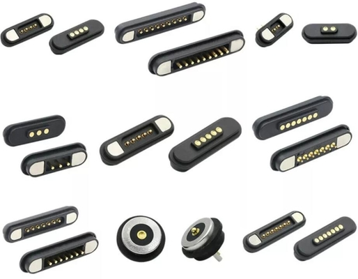 3A Saugwasserdichtes Steckverbinder Pogo-Pins 7 8 9 PIN 2,2 mm Magnetische Ladestirn