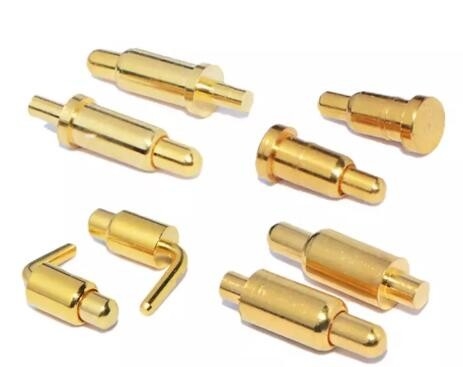2.54mm Messing-Rechtwinkel-POGO-Pin 1 x 4 Pin Pogo-Anschluss TS16949