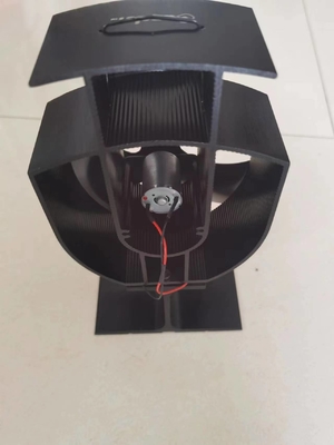 OEM ODM Wärmebetriebener Ofenventilator 0,01 mm Alu. ABS-Heimanwendung